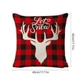 thumbnail image 3 of Moocorvic Christmas Linen Plaid Throw Pillow Covers 18x18, for Couch Sofa Home Farmhouse Decoration, 3 of 7