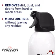 American Aerosol Electronic Compressed Air Dusters, 10oz, 4 pack.
