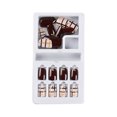 thumbnail image 1 of Puntas de uñas postizas reutilizables, 24 unidades, color mate HUOGUO, 1 of 2
