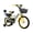 YELLOW, variant on KANGDAR Kids Bike 12 Inch Children Bicycle with Training Wheels, Front Basket and Backrest, Yellow Sport Bike for Boys Girls Age 3-8