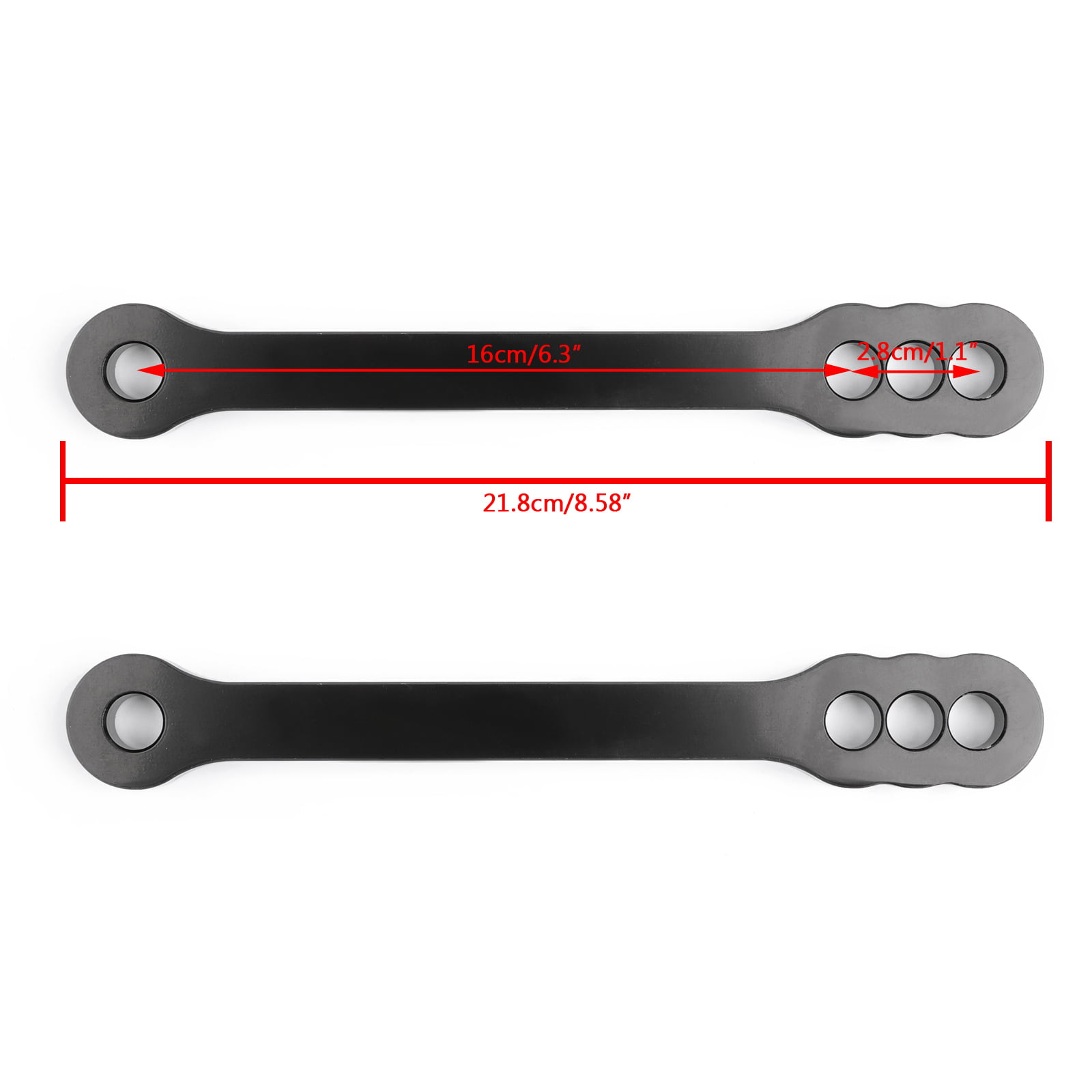 Aluminum & Steel Suspension Lowering Link Kit For Honda CBR1100XX 01 02 03 Black 
