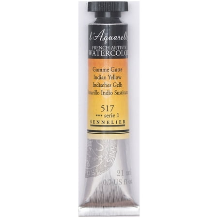 UPC: 3046450117025 | Sennelier French Artists Watercolor 21ml Tube Indian Yellow S1