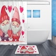 thumbnail image 2 of Coolnut Cute Gnomes Bath Curtain Rugs Sets 2 Pcs, Bathroom Theme Set with Shower Curtain and Non-Slip Carpet -12 Hooks-60X72in25 Home Decor, 2 of 6