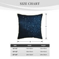 thumbnail image 4 of Kll Blue Glitter Retro Decorative Throw Pillow Covers Velvet Soft For Couch Sofa Bedroom Living Room Outdoor -20"X20", 4 of 8
