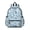 Paisley and Damask White Pattern, variant on Paisley and Damask Blue Pattern Cute School Backpack with Padded Back and Adjustable Shoulder Straps 13.4"x11"x4.7"