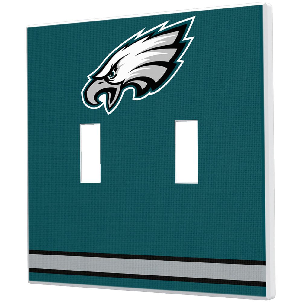 Philadelphia Eagles Stripe Double Toggle Light Switch Plate Walmart