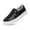 Black, variant on Unisex Adult Glitter Slip-On Shoes Fashion Low Top Sparkly Sneakers Casual Shiny Sequin Tennis Walking Shoes