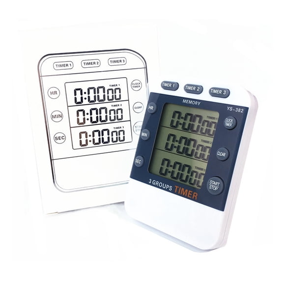 Xingzhi Digital Kitchen Cooking Timer Clock 3 channels simultaneous timer 3 Channels Simultaneous Timing Countdown Up Time Counter