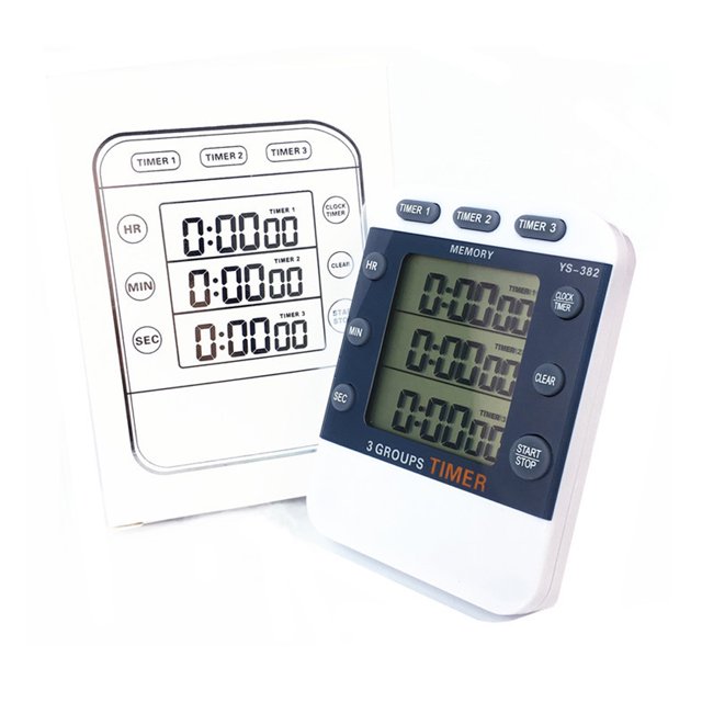 Xingzhi Digital Kitchen Cooking Timer Clock 3 channels simultaneous timer 3 Channels Simultaneous Timing Countdown Up Time Counter