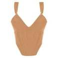 thumbnail image 3 of Slim Fit Women's Tank Top - Sexy Deep V-Neck, Boned Corset Design, Ideal for Summer Nights Out, 3 of 3