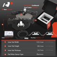 thumbnail image 3 of A-Premium 13.23 inch(336 mm) Rear Vented Disc Brake Rotors + Ceramic Pads Kit Compatible with Select BMW Models - E90 330i/330xi/335d/335i/335xi, E90/ F30 335i xDrive/335is, E84 X1, 6-PC Set, 3 of 8