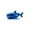 Blue, variant on Skeleton Shark Figurine, Fully Articulated Ocean Animal Model With Movable Joints And Keychain Design, 3D Printed Collectible Ornament For Desktop Decoration Gift And Hobby Display