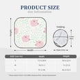 thumbnail image 2 of Kdxio Cute Pigs Print 2-Piece Sun Shade Front Windshield - Foldable Car Front Window Sunshades For Most Sedans Suv Truck, 2 of 6