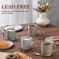 thumbnail image 4 of Vesteel Coffee Mugs Set of 6, 12oz Ceramic Coffee Cups Set with Makeup Clay for Coffee Tea Milk, Mug Gifts for Thanksgiving Day Anniversary, Multi-color, 4 of 7