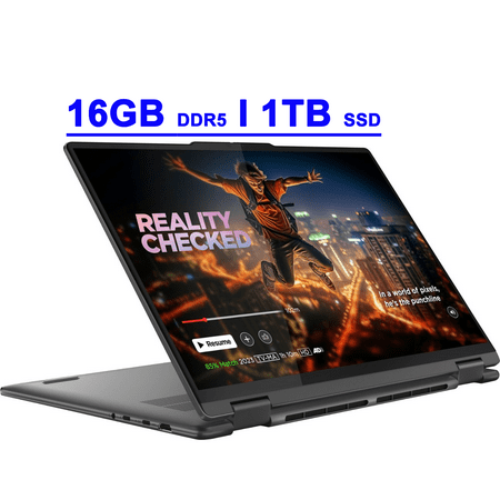 Lenovo Yoga 7 16 Premium 2-in-1 AI PC Laptop 16" WUXGA IPS Touch (Glossy) Intel 12-core Ultra 5 125U 16GB DDR5 1TB SSD Backlit Fingerprint Thunderbolt4 FHD IR Privacy Camera Win11