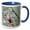 Blue/White, variant on 3drose, Pudding Stone, Jasper Quartz, Rock Mineral - Us23 Bja0030 - Jaynes Gallery, 11oz Magic Transforming Mug