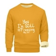 thumbnail image 2 of Hicidod Crew Neck Sweatshirt for Men Long Sleeve Letter Printed Casual Pullover Tops Fleece Lined Thicken Winter Warm Sweatshirts, 2 of 3