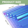 thumbnail image 2 of Uxcell Flower Wrapping Paper, Iridescent Double Sided Plastic Bouquet Packaging Waterproof Florist Supplies DIY Crafts Light Blue, 2 of 7