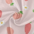 thumbnail image 2 of Coolnut Cute Little Flowers and Strawberries Round Tablecloth 60In,Table Cover Water Resistant Spill Proof Large Table Cover for Indoor & Outdoor Family Gathering Dinner, Hotel, BBQ, 2 of 7