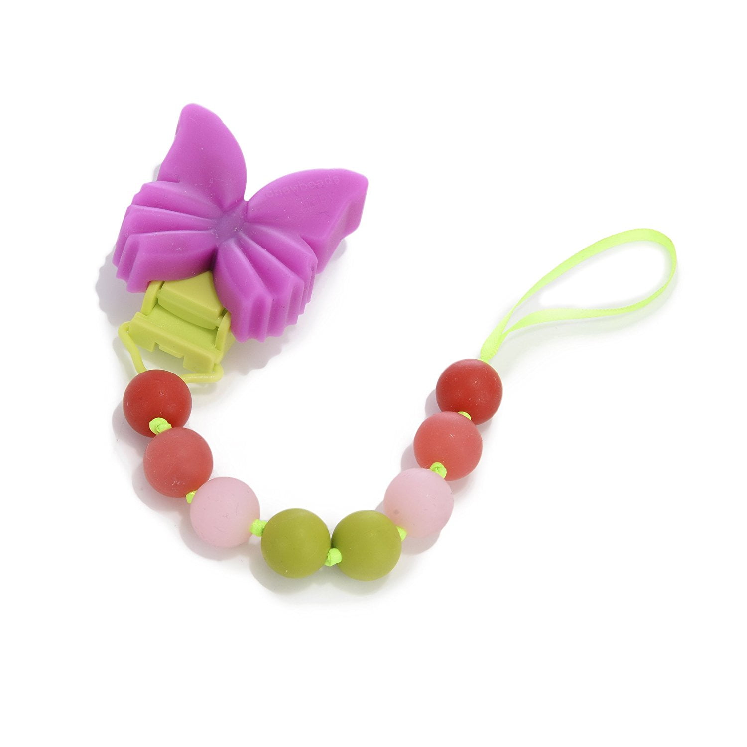 100% Safe Silicone CB GO By Chewbeads &39Where&39s The Pacifier" Clip 