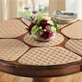 thumbnail image 2 of Collections Etc Kitchen Table Placemat and Centerpiece Set - 7 Pc, Beige, 2 of 5