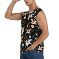 thumbnail image 3 of Balery Lilies Flowers Men's Sleeveless Muscle Shirts Workout Tank Top, Moisture Wicking, Odor Protection-X-Large, 3 of 8