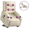 thumbnail image 4 of Sillón Reclinable Eléctrico con Función de Masaje y Levantamiento Casafoyer Crema, 4 of 5