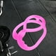 thumbnail image 4 of Banda de tensión de yoga de silicona Figura portátil multifuncional Cuerda de tracción elástica de silicona en forma de 8 Banda de resistencia de yoga para fitness (rosa), 4 of 5