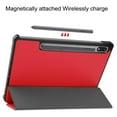 thumbnail image 5 of Allytech Galaxy Tab S8 2022 / Tab S7 2020 11 Inch Case (SM-X700/706/T870/T875), Slim Soft TPU Smart Stand Shockproof Back Cover Auto Wake/Sleep Cover for Galaxy Tab S8 S7 11" - Red, 5 of 7