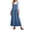 Blue, variant on Overall Dress for Women Summer Long Jumper Dress Adjustable Strap A Line Pinafore Maxi Dresses with Pockets (Light Purple, XL)