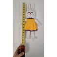 thumbnail image 2 of Handmade Amigurumi Rabbit Toy Buddy Bunny Easter Bunny Doll For Kids Unicex – Yellow Rabbit- 5.90 inches, 2 of 3