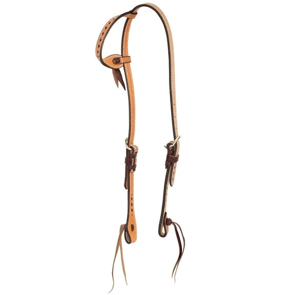 Wildfire Saddlery 5/8in Ro Buckstitch CB Knots Single Ear