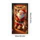 thumbnail image 3 of Cubierta de puerta navideña de 35 x 71 pulgadas - Diseño de Papá Noel - Decoración navideña para puerta - Decoración para festivales y fiestas, 3 of 5