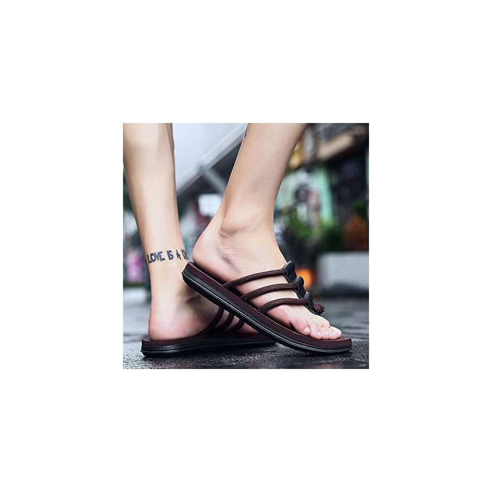 black casual sandals