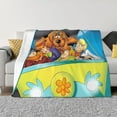 thumbnail image 4 of Lsque Scooby-Doo Print Flannel Throw Blanket, Ultra-soft Blanket for Bed, Couch, Car, Hypoallergenic Anti-pilling blanket-50"x40", 4 of 8