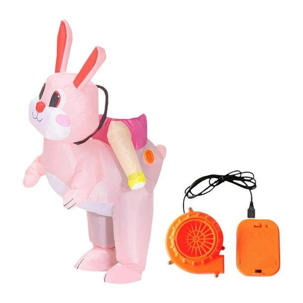Disfraz de vestuario inflable con conejo de Pascua disfraz de animales de Halloween para carnaval , Para Adolescente