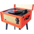thumbnail image 3 of Arkrocket Discovery Bluetooth Belt Drive Turntable with Speakers & Removable Legs, Orange, 3 of 6