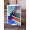 thumbnail image 2 of Lady with her Westie Greeting Cards and Envelopes Pack of 8, 2 of 2