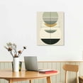 thumbnail image 2 of ERAPDAUR Sage Green Boho Wall Art, Minimalist Wall Art Geometric Line Leaf Beige Green Canvas Artwork Paintings, Abstract Botanical Boho Room Decor, Office 16x20 in, 2 of 5
