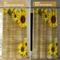 thumbnail image 5 of 2 Pack Sunflower Curtains for Bedroom 52x84 inch - Sunflower Kitchen Decor and Spring Decorations for The Home, Yellow Kitchen Curtains and Valances Set, 5 of 5
