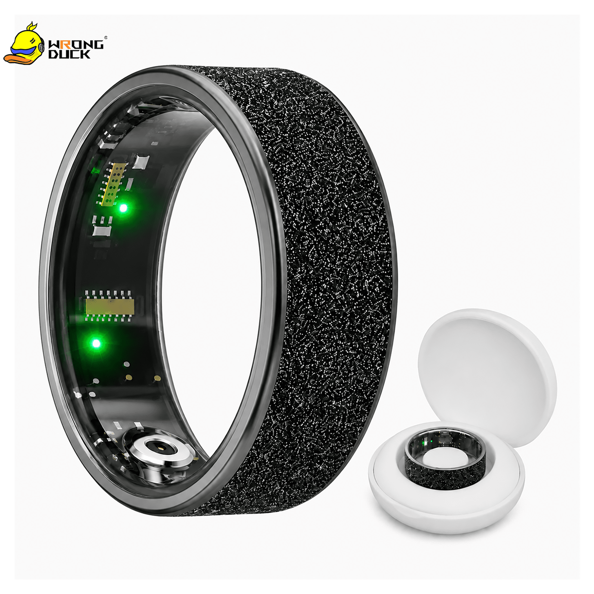 Wrongduck R10 Fitness Tracking Ring for Women Waterproof Activity Ring with Sleep Tracking Step Counter for Android iOS