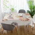 thumbnail image 3 of Yayeee Tablecloths 60" x 108" Rectangle Wrinkle Resistant Party Table Cover, Red Watercolor Seashells, 3 of 8