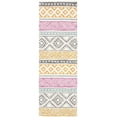 thumbnail image 2 of SAFAVIEH Micro-Loop Oliver Geometric Striped Runner Rug, Ivory/Rust, 2'3" x 7', 2 of 7