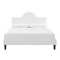 thumbnail image 5 of Modway Soleil Performance Velvet Twin Bed in White, 5 of 10