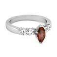 thumbnail image 2 of Marquise Cut 0.10 Ctw Garnet Gemstone Princess Ariana Wishbone Women Valentines Day Gifts Ring, 2 of 3