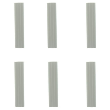 Candle Sleeve Holder Creative Hobbies 1751 - Set of 6, 4 Inch Tall White Plastic Candle Covers Sleeves Chandelier Socket Covers ~Candelabra Base ()