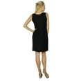 thumbnail image 5 of Bimba Women Short Mini Black Dress Sleeveless Rayon Made Bodycon Dress, 5 of 7