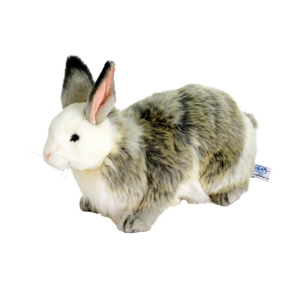 Hansa Plush Jacquard Rabbit, 14"