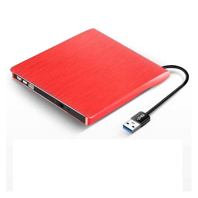 USB 3.0 External Drive DVD-ROM DVD RW CD Color Burner Player Portable Reader Slim Laptop PC Computer ,Easy to Install