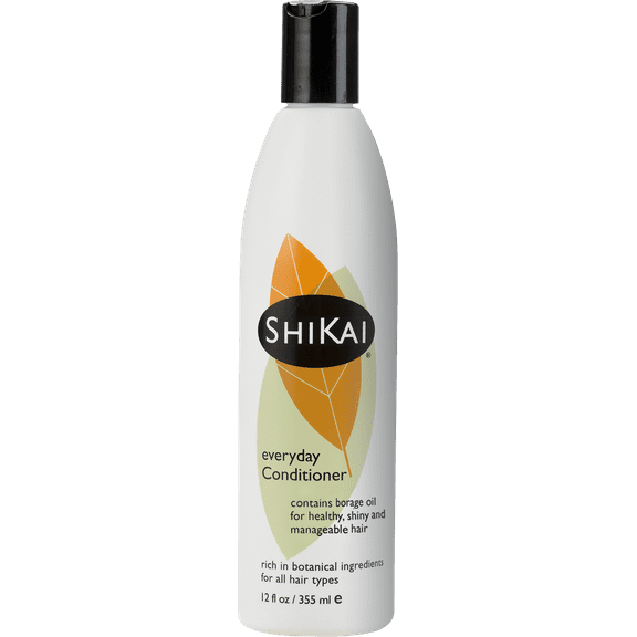 ShiKai Everyday Hydrating Conditioner (Unscented, 12 oz) | Lightweight Moisturizer with Borage & Jojoba Oil | Nourishes Scalp & Restores Shine | Vegan & Gentle for All Hair Types